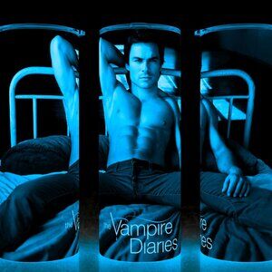 Glow in the Dark The Vampire Diaries - Damon Salvatore No Shirt Cup Mug Tumbler